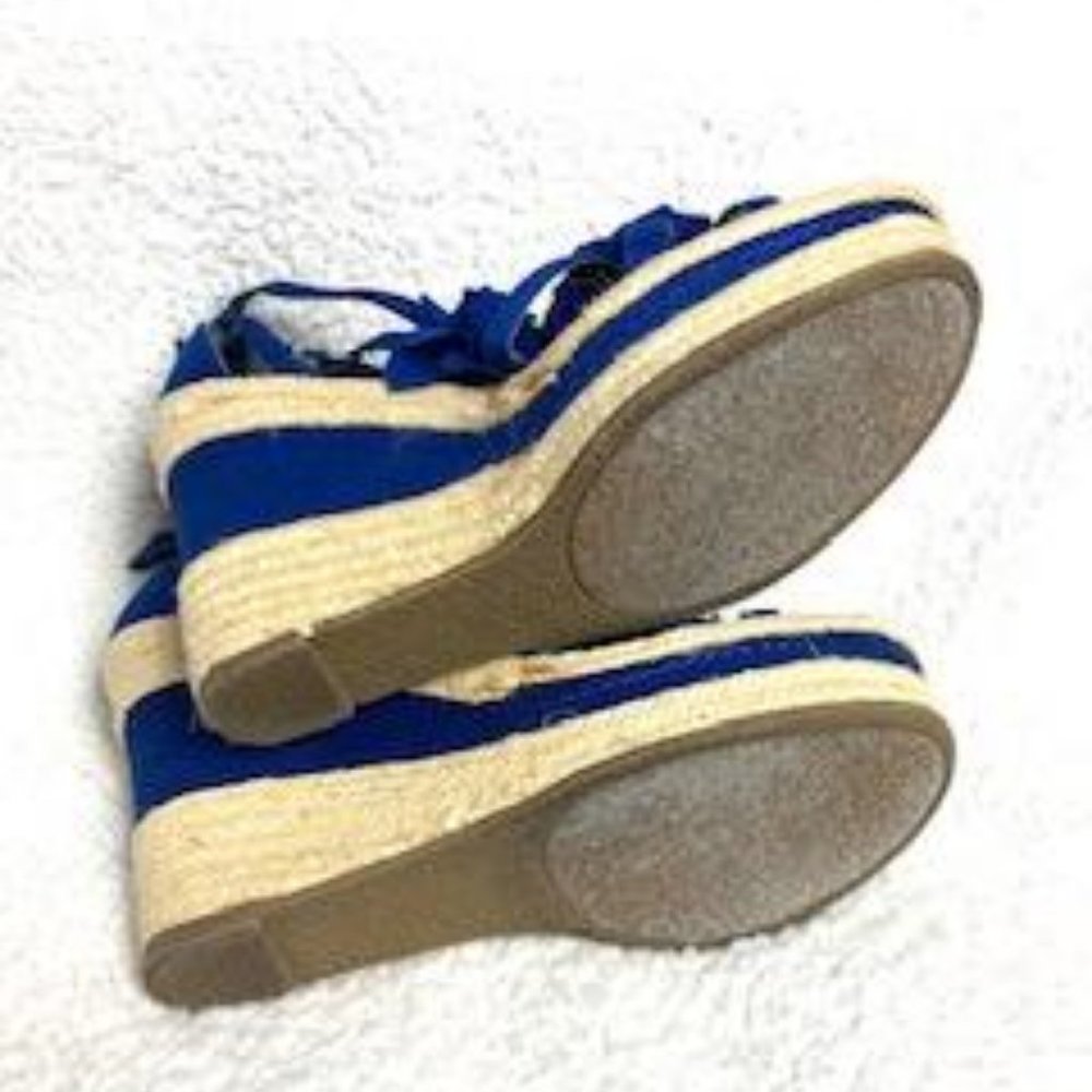 Nine West Beautiful Blue Wedged Espadrilles - Picture 10 of 13